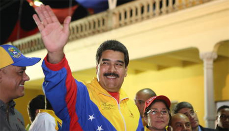 Nicolas Maduro durante un acto popular Venezuela frustró un inminente atentado golpista